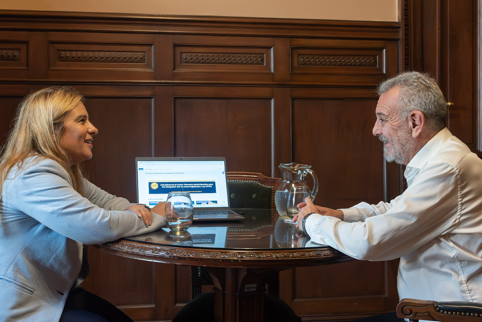 Autoridades del Tribunal de Cuentas de Trelew en la AGN