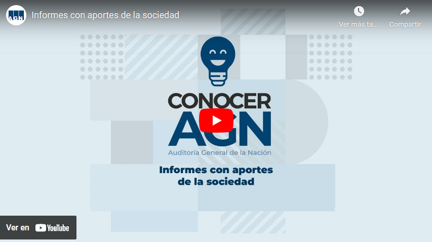 Informes con aportes de la sociedad